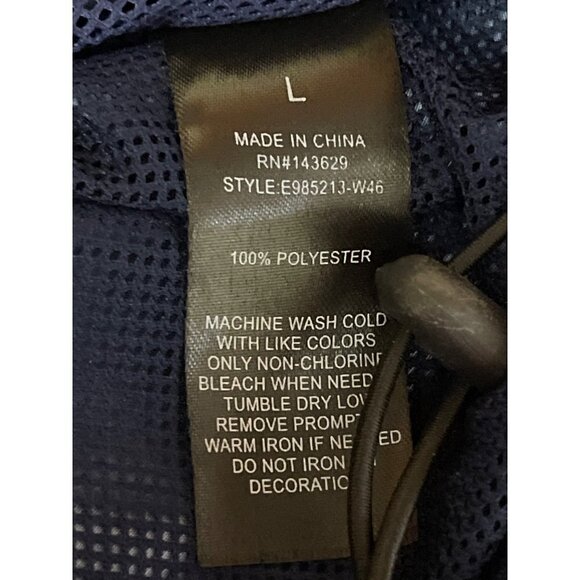 Elevate Mixed Print Spell Out Pull Over 1/2 Zip Hoodie Windbreaker Jacket Men's - Picture 9 of 9